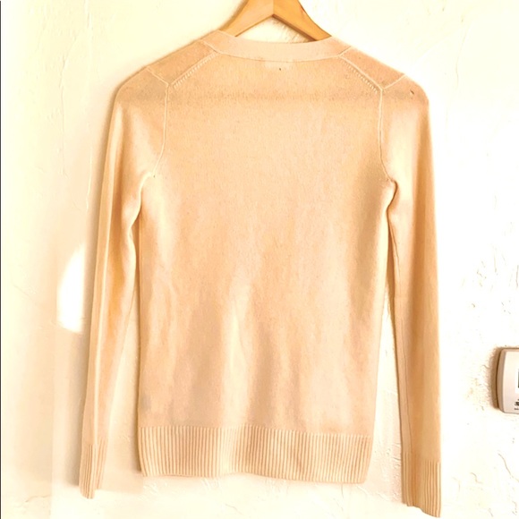 J. Crew 100% Cashmere Cardigan in Cream - Picture 2 of 11